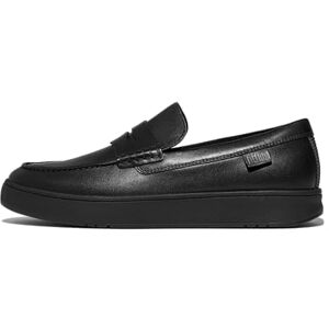 Fitflop Herren Rally Mens Leather Penny Loafers Slipper, Schwarz, 42.5 EU Fitflop Herren Rally Mens Leather Penny Loafers Slipper, Schwarz, 42.5 EU