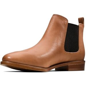 Clarks Damen Chelsea Boots, Leder, Tan Leder, 37.5 EU Clarks Damen Chelsea Boots, Leder, Tan Leder, 37.5 EU