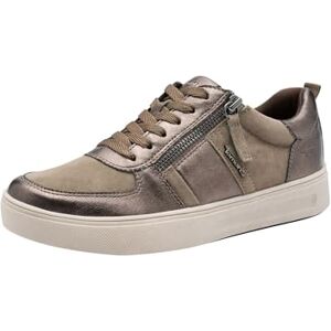 Tamaris Comfort Damen Sneaker flach mit Reißverschluss Freizeit, Mehrfarbig (Pewter Comb), 42 EU Tamaris Comfort Damen Sneaker flach mit Reißverschluss Freizeit, Mehrfarbig (Pewter Comb), 42 EU