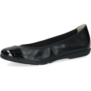 CAPRICE Damen Ballerinas aus Leder mit Lack, Schwarz (Black Comb), 38 EU CAPRICE Damen Ballerinas aus Leder mit Lack, Schwarz (Black Comb), 38 EU