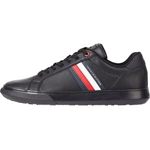 Tommy Hilfiger Herren Cupsole Sneaker Essential Leather Low Top, Schwarz (Triple Black), 44 Tommy Hilfiger Herren Cupsole Sneaker Essential Leather Low Top, Schwarz (Triple Black), 44