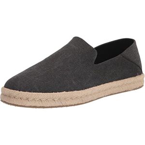 TOMS Herren Slipper Schuhe Santiago Espadrille Canvas Freizeit Elegant Slip-Ons Uni Santiago schwarz-grau Canvas TOMS Herren Slipper Schuhe Santiago Espadrille Canvas Freizeit Elegant Slip-Ons Uni Santiago schwarz-grau Canvas