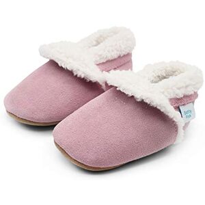 Dotty Fish Barfuß-Hausschuhe aus Wildleder für Babys & Kinder – Fleecegefütterte Winter-Pantoffeln für Jungen & Mädchen – Rutschfeste Sohle, Warm & Gemütlich Rosa 12-18 Monate Dotty Fish Barfuß-Hausschuhe aus Wildleder für Babys & Kinder – Fleecegefütterte Winter-Pantoffeln für Jungen & Mädchen – Rutschfeste Sohle, Warm & Gemütlich Rosa 12-18 Monate