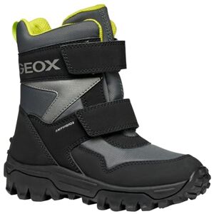 Geox JUNIOR J HIMALAYA BOY B ABX ANKLE BOOTS DK GREY/LIME 36_EU Geox JUNIOR J HIMALAYA BOY B ABX ANKLE BOOTS DK GREY/LIME 36_EU