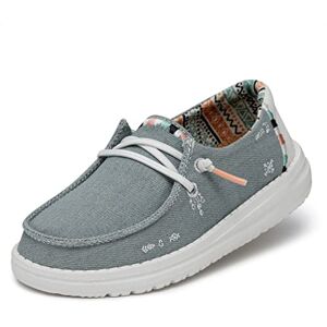 Hey Dude Wendy Youth Boho Girls Shoes Light Denim Size EU 33 Hey Dude Wendy Youth Boho Girls Shoes Light Denim Size EU 33