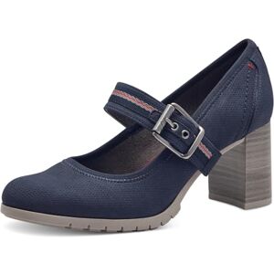 s.Oliver Damen Pumps mit Riemen mit Blockabsatz Bequem, Blau (Navy), 41 EU s.Oliver Damen Pumps mit Riemen mit Blockabsatz Bequem, Blau (Navy), 41 EU