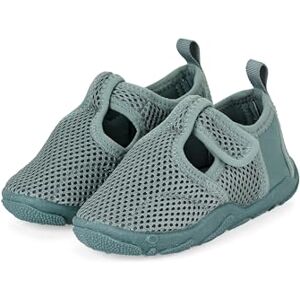 Sterntaler Badeschuhe Uni – Unisex Baby Aquaschuhe knöchelhoch mit Klettverschluss – Strukturierte Sohle – Atmungsaktives Mesh – Kinder Wasserschuhe Bademode Farbe mattgrün, Größe 22 Sterntaler Badeschuhe Uni – Unisex Baby Aquaschuhe knöchelhoch mit Klettverschluss – Strukturierte Sohle – Atmungsaktives Mesh – Kinder Wasserschuhe Bademode Farbe mattgrün, Größe 22