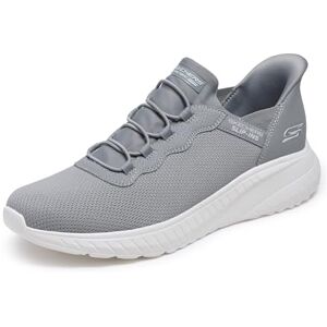 Skechers Herren Hands-Free Slip-In Bobs Squad Chaos Daily Hype Sneaker, Gray Knit, 45 EU Skechers Herren Hands-Free Slip-In Bobs Squad Chaos Daily Hype Sneaker, Gray Knit, 45 EU