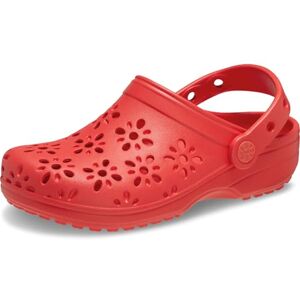 Crocs Unisex Kinder Classic Floral Cut Out Clog T Clog, Cherry Red, 20/21 EU Crocs Unisex Kinder Classic Floral Cut Out Clog T Clog, Cherry Red, 20/21 EU