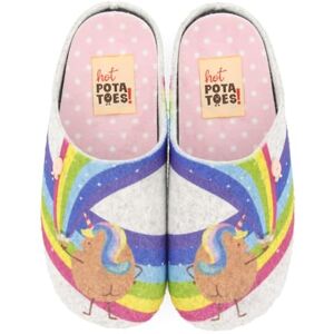 HOT POTATOES LAMBACH, Hausschuh Damen, Gris, 35 EU HOT POTATOES LAMBACH, Hausschuh Damen, Gris, 35 EU
