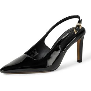 Amazon Essentials Damen Slingback-Pumps, Schwarz Lackleder, 38.5 EU Amazon Essentials Damen Slingback-Pumps, Schwarz Lackleder, 38.5 EU