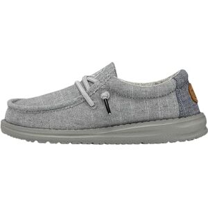 HEYDUDE Hey Dude Wally Youth Boys Shoes Steel Size EU 31 HEYDUDE Hey Dude Wally Youth Boys Shoes Steel Size EU 31