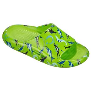 Beco Kinder Pantoletten mit Meeresdinosaurier-Motiven, Badeschlappen Kinder in Größe 22/23, Bequeme Kinder Pantoletten für Jungen & Mädchen – in Grün Beco Kinder Pantoletten mit Meeresdinosaurier-Motiven, Badeschlappen Kinder in Größe 22/23, Bequeme Kinder Pantoletten für Jungen & Mädchen – in Grün