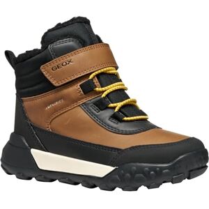 Geox JUNIOR J TREKKYUP BOY B ABX ANKLE BOOTS LT BROWN/BLACK 37_EU Geox JUNIOR J TREKKYUP BOY B ABX ANKLE BOOTS LT BROWN/BLACK 37_EU