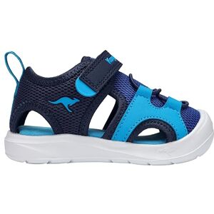 KangaROOS Jungen Unisex Kinder K-Toe Amari EV Flache Sandale, dk Navy/Sky, 22 EU KangaROOS Jungen Unisex Kinder K-Toe Amari EV Flache Sandale, dk Navy/Sky, 22 EU