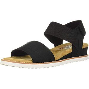 Skechers Damen Desert KISS Knöchelriemchen Sandalen, Black Microfiber Suede/Gore Trim, 38 EU Skechers Damen Desert KISS Knöchelriemchen Sandalen, Black Microfiber Suede/Gore Trim, 38 EU