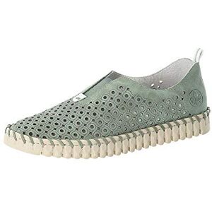 Rieker Slipper & Mokassins für Damen N1963-52 grün / 52 Gr. 41 Rieker Slipper & Mokassins für Damen N1963-52 grün / 52 Gr. 41