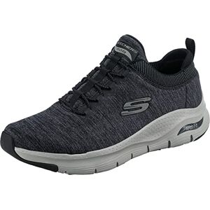 Skechers Herren Arch Fit Waveport Sneaker, Black Mesh Gray Trim, 48.5 EU Skechers Herren Arch Fit Waveport Sneaker, Black Mesh Gray Trim, 48.5 EU