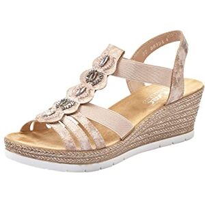 Rieker 619B2-31, Damen Geschlossene Sandalen, Rot (rosa 31), 37 EU (4 UK) Rieker 619B2-31, Damen Geschlossene Sandalen, Rot (rosa 31), 37 EU (4 UK)