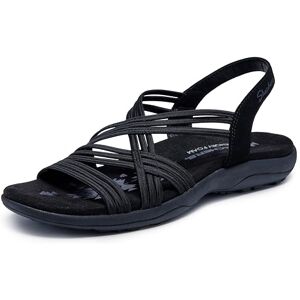 Skechers Damen Reggae Slim Simply Stretch Sandals, Black Gore, 42 EU Skechers Damen Reggae Slim Simply Stretch Sandals, Black Gore, 42 EU
