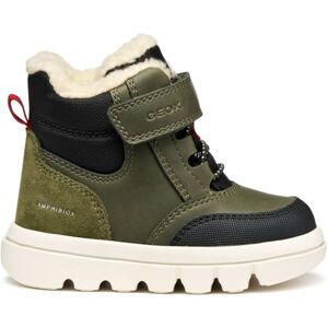 Geox BABY B WILLABOOM BOY B ABX ANKLE BOOTS DK GREEN/BLACK 26_EU Geox BABY B WILLABOOM BOY B ABX ANKLE BOOTS DK GREEN/BLACK 26_EU
