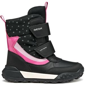 Geox JUNIOR J TREKKYUP GIRL B ABX ANKLE BOOTS BLACK/FUCHSIA 32_EU Geox JUNIOR J TREKKYUP GIRL B ABX ANKLE BOOTS BLACK/FUCHSIA 32_EU
