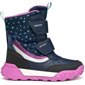 Geox JUNIOR J TREKKYUP GIRL B ABX ANKLE BOOTS NAVY/PURPLE 31_EU Geox JUNIOR J TREKKYUP GIRL B ABX ANKLE BOOTS NAVY/PURPLE 31_EU