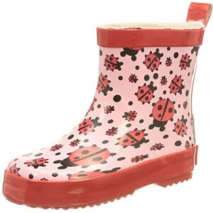 Playshoes Kinder Halbschaft-Gummistiefel aus Naturkautschuk, Trendige Unisex Regenstiefel mit Reflektoren, mit Käfer-Muster, Pink (original 900), 26 EU, 180360 Playshoes Kinder Halbschaft-Gummistiefel aus Naturkautschuk, Trendige Unisex Regenstiefel mit Reflektoren, mit Käfer-Muster, Pink (original 900), 26 EU, 180360