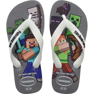 Havaianas Kids Minecraft Jungen FlipFlop Steel Grey/White 33 EU Havaianas Kids Minecraft Jungen FlipFlop Steel Grey/White 33 EU