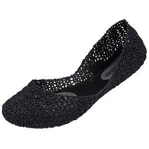 Melissa CAMPANA PAPEL VII, Damen Geschlossene Ballerinas, Schwarz (BLACK GLITTER 52682), 38 EU Melissa CAMPANA PAPEL VII, Damen Geschlossene Ballerinas, Schwarz (BLACK GLITTER 52682), 38 EU