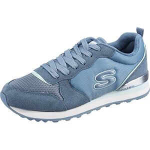 Skechers Damen Og 85 Step Fly Sneakers, Slate Suede Mesh Duraleather Light Blue Trim, 37 EU Skechers Damen Og 85 Step Fly Sneakers, Slate Suede Mesh Duraleather Light Blue Trim, 37 EU