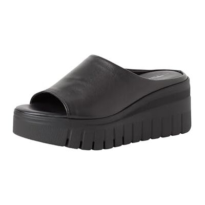 Tamaris Damen Pantolette mit Keilabsatz Leder, schwarz, 39 EU Tamaris Damen Pantolette mit Keilabsatz Leder, schwarz, 39 EU