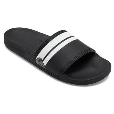 Quiksilver Herren Rivi Slide Sandale,Black Black White 44 EU Quiksilver Herren Rivi Slide Sandale,Black Black White 44 EU
