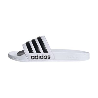 Adidas Unisex Adilette Shower Slides Slipper, Cloud White / Core Black / Cloud White, 43 EU Adidas Unisex Adilette Shower Slides Slipper, Cloud White / Core Black / Cloud White, 43 EU
