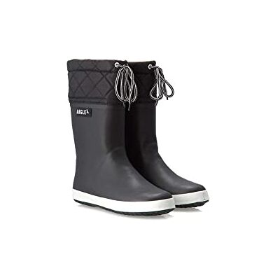 Aigle Unisex Kid's Giboulee 2 Rain Boot, Noir Blanc, 8.5 UK Child Aigle Unisex Kid's Giboulee 2 Rain Boot, Noir Blanc, 8.5 UK Child