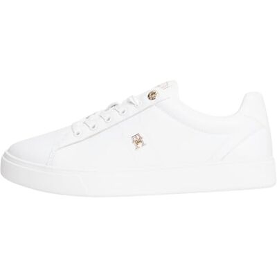 Tommy Hilfiger Damen Court Sneaker Schuhe aus Leder Tommy Hilfiger Damen Court Sneaker Schuhe aus Leder