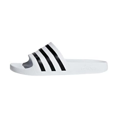 Adidas Unisex-Erwachsene Adilette Aqua Badeschuhe, Weiß (Footwear White/Core Black/Footwear White 0), 40.5 EU Adidas Unisex-Erwachsene Adilette Aqua Badeschuhe, Weiß (Footwear White/Core Black/Footwear White 0), 40.5 EU