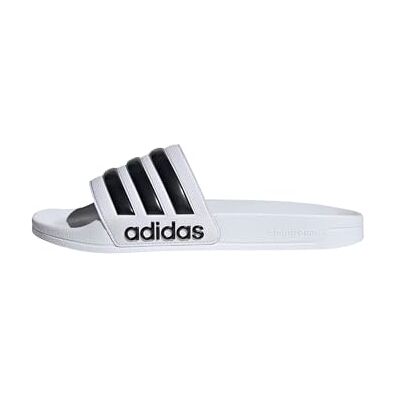 Adidas Unisex Adilette Shower Slides Slipper, Cloud White / Core Black / Cloud White, 38 EU Adidas Unisex Adilette Shower Slides Slipper, Cloud White / Core Black / Cloud White, 38 EU