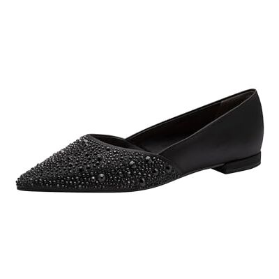 Tamaris Damen Ballerina flach, schwarz, 41 EU Tamaris Damen Ballerina flach, schwarz, 41 EU