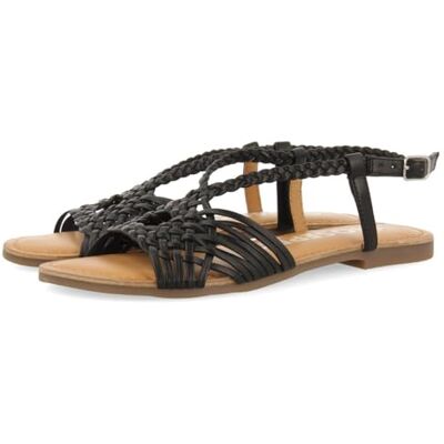 GIOSEPPO AIDONE Flache Sandalen für Damen, Schwarz, 37 EU, Schwarz, 37 EU GIOSEPPO AIDONE Flache Sandalen für Damen, Schwarz, 37 EU, Schwarz, 37 EU
