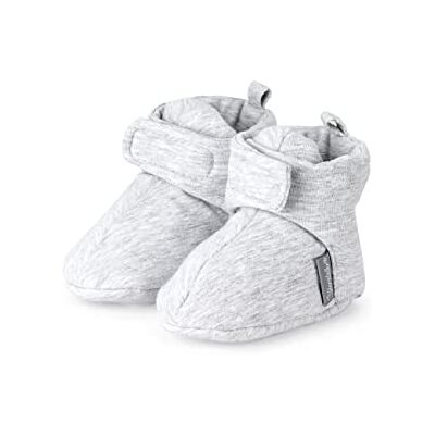 Sterntaler Unisex Baby Krabbel- und Hausschuh mit Klettverschluss, Alter: 4-6 Monate, Größe: 16, Farbe: Grau (Silber), Art.-Nr.: 5101600 Sterntaler Unisex Baby Krabbel- und Hausschuh mit Klettverschluss, Alter: 4-6 Monate, Größe: 16, Farbe: Grau (Silber), Art.-Nr.: 5101600