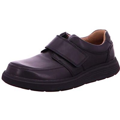 Clarks Herren Un Abode Strap Slipper, Schwarzes Leder, 44 EU Clarks Herren Un Abode Strap Slipper, Schwarzes Leder, 44 EU