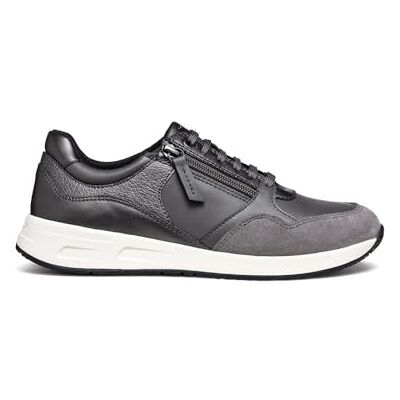 Geox Damen D BULMYA B Sneaker, DK Grey/Gun, 35 EU Geox Damen D BULMYA B Sneaker, DK Grey/Gun, 35 EU
