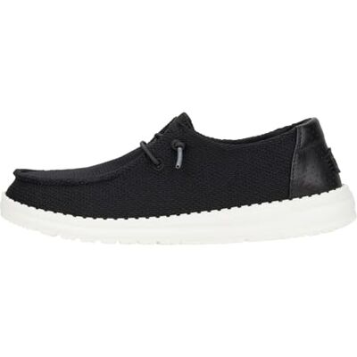 HEYDUDE Damen Wendy Hex Mokassin, Schwarz, 41 EU HEYDUDE Damen Wendy Hex Mokassin, Schwarz, 41 EU