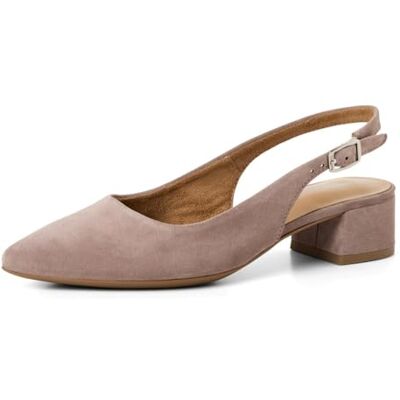 Tamaris Damen Sandaletten, Frauen Sandalen,TOUCHit-Fußbett Zeitlose Eleganz trifft Komfort – Leder Slingpumps mit 4 cm Blockabsatz und TOUCH-IT. Tamaris Damen Sandaletten, Frauen Sandalen,TOUCHit-Fußbett Zeitlose Eleganz trifft Komfort – Leder Slingpumps mit 4 cm Blockabsatz und TOUCH-IT.