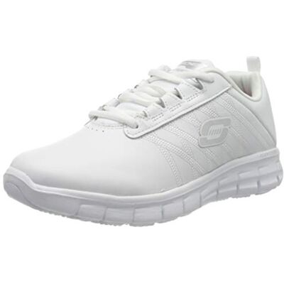 Skechers Damen Sure Track Erath Slip On Sneaker, White Leather, 37 EU Skechers Damen Sure Track Erath Slip On Sneaker, White Leather, 37 EU