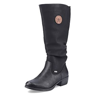 Rieker Damen Winterstiefel 93157, Frauen Stiefel, wasserabweisend, TEX,Winterboots,langschaftstiefel,gefüttert,schwarz (00),39 EU / 6 UK Rieker Damen Winterstiefel 93157, Frauen Stiefel, wasserabweisend, TEX,Winterboots,langschaftstiefel,gefüttert,schwarz (00),39 EU / 6 UK