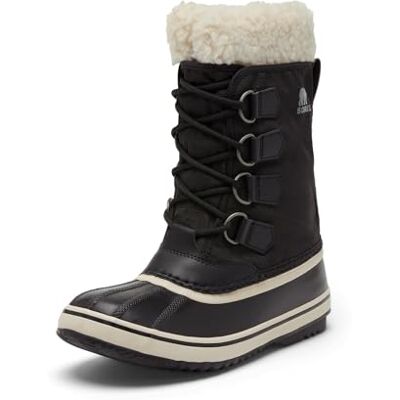 Sorel Damen Winter Carnival Boot WP wasserdichte Schneestiefel, Black, Stone, 39.5 EU Sorel Damen Winter Carnival Boot WP wasserdichte Schneestiefel, Black, Stone, 39.5 EU