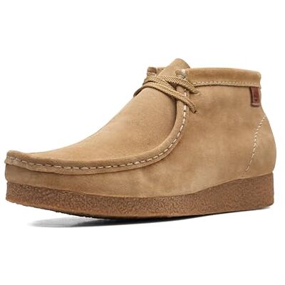 Clarks Shacre Boot Mens Dark Sand Suede, 10 Clarks Shacre Boot Mens Dark Sand Suede, 10