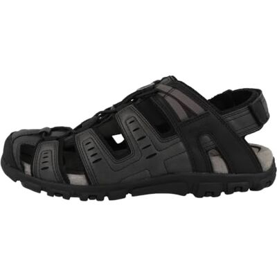 Geox Man UOMO SANDAL STRADA SANDALS Black 45_EU Geox Man UOMO SANDAL STRADA SANDALS Black 45_EU